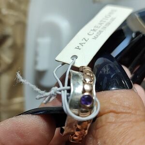 Amethyst Spinner Ring from Israel